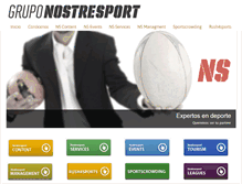 Tablet Screenshot of gruponostresport.com